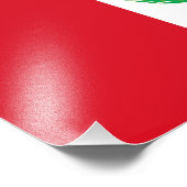 Vlag van Peru Foto Afdruk (Hoek)