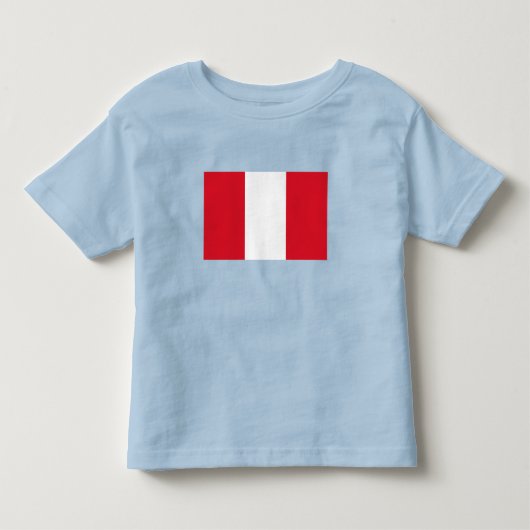 Vlag van Peru Kinder Shirts (Voorkant)