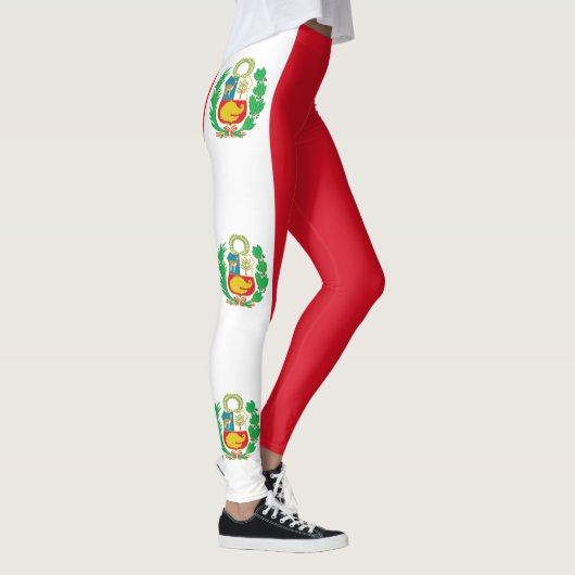 Vlag van Peru Leggings (Rechts)