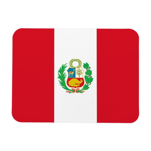Vlag van Peru Magneet (Horizontaal)