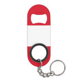 Vlag van Peru Mini Flessenopener (Achterkant)