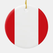 Vlag van Peru Ornament (Achterkant)