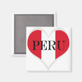 Vlag van Peru Pabellón Nacional Magneet (Voorkant / Achterkant)