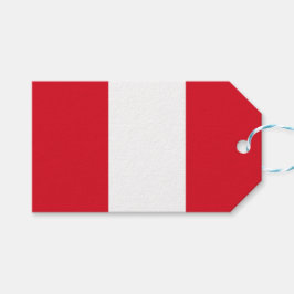 Vlag van Peru (Peruaanse vlag) Cadeaulabel