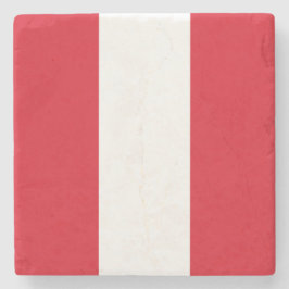 Vlag van Peru (Peruaanse vlag) Stenen Onderzetter
