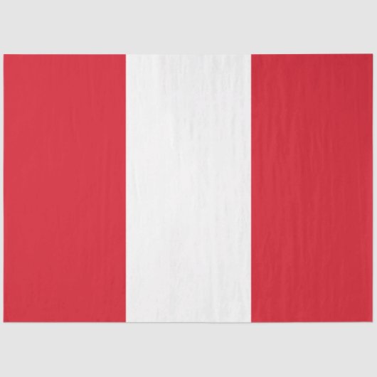 Vlag van Peru (Peruaanse vlag) Tissuepapier (Voorkant)