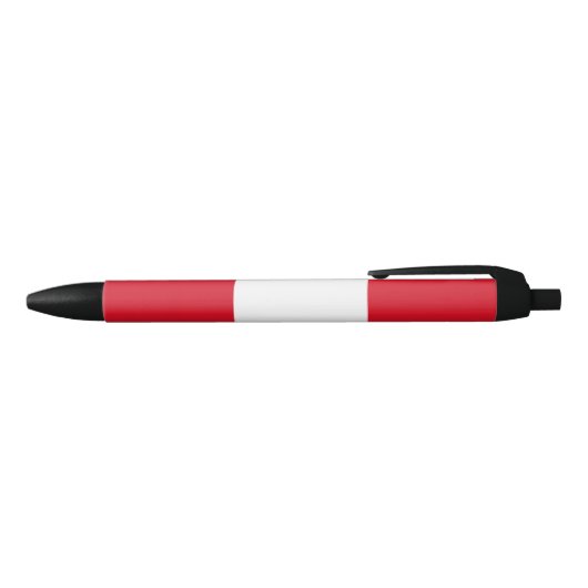 Vlag van Peru (Peruaanse vlag) Zwarte Inkt Pen (Bovenkant)