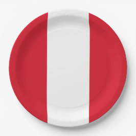 Vlag van Peru (Peruviaanse vlag) Papieren Bordje