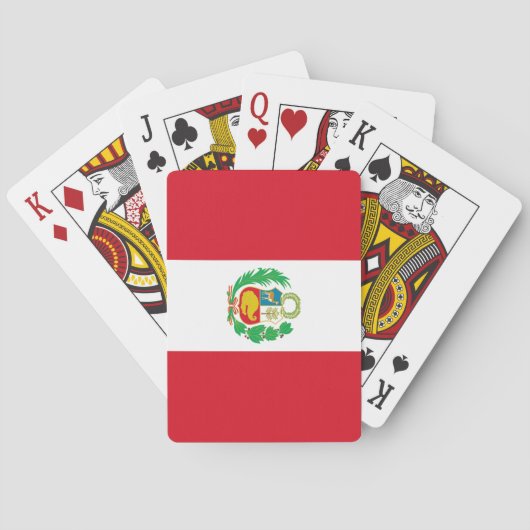 Vlag van Peru Pokerkaarten (Achterkant)