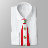 Vlag van Peru Stropdas (Gebonden)