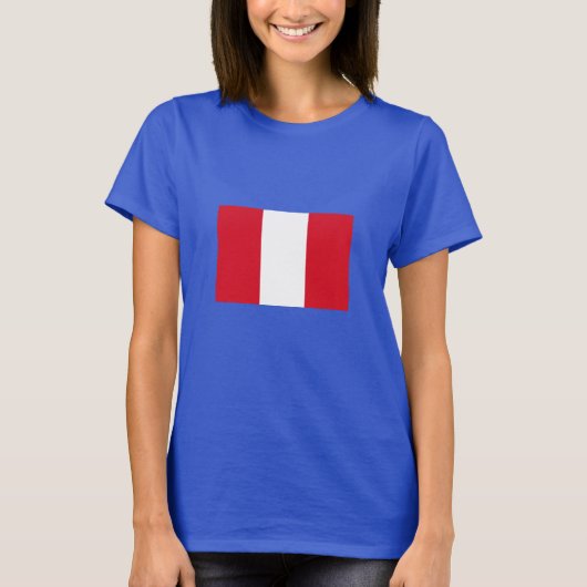 Vlag van Peru T-shirt (Voorkant)