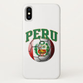 Vlag van Peru Voetbal Case-Mate iPhone Case (Achterkant)