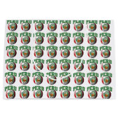 Vlag van Peru Voetbal Large Cadeautasje (Voorkant)