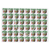 Vlag van Peru Voetbal Large Cadeautasje (Achterkant)