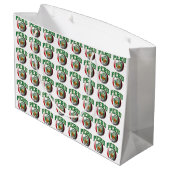 Vlag van Peru Voetbal Large Cadeautasje (Achterkant Gekanteld)