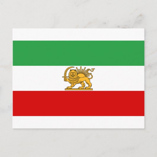 Vlag van Perzië/Iran (1964-1980) Briefkaart (Voorkant)