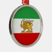 Vlag van Perzië/Iran (1964-1980) Metalen Ornament (Rechts)