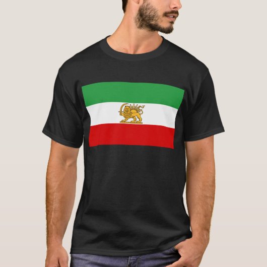 Vlag van Perzië/Iran (1964-1980) T-shirt (Voorkant)