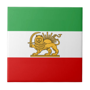 Vlag van Perzië/Iran (1964-1980) Tegeltje