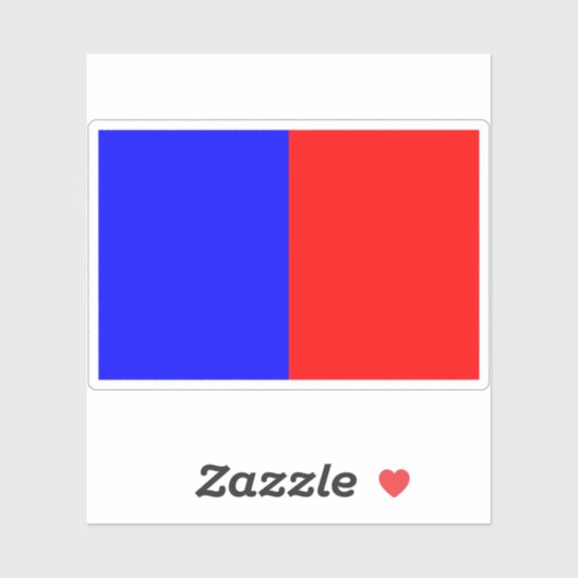 Vlag van Petite-Synthe, Noord Sticker (Vel)