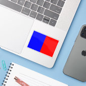 Vlag van Petite-Synthe, Noord Sticker (Laptop met iPhone)