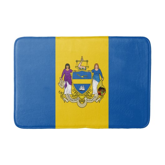 Vlag van Philadelphia, Pennsylvania Bath Mat (Voorkant)