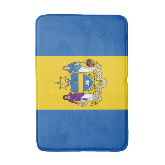 Vlag van Philadelphia, Pennsylvania Bath Mat (Voorkant Verticaal)