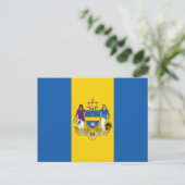 Vlag van Philadelphia, Pennsylvania Briefkaart (Staand voorkant)