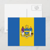 Vlag van Philadelphia, Pennsylvania Briefkaart (Voorkant / Achterkant)