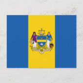 Vlag van Philadelphia, Pennsylvania Briefkaart (Voorkant)