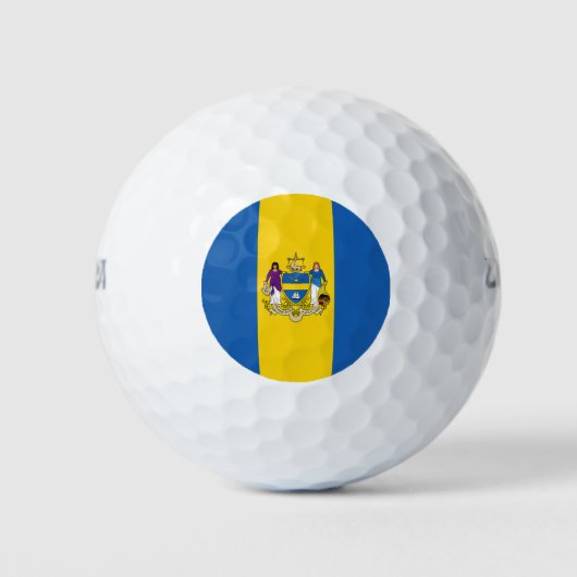 Vlag van Philadelphia, Pennsylvania Golf Balls Golfballen (Voorkant)