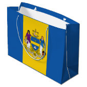 Vlag van Philadelphia, Pennsylvania Large Gift Bag Groot Cadeauzakje (Achterkant Gekanteld)