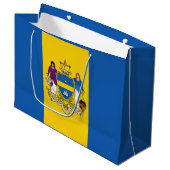 Vlag van Philadelphia, Pennsylvania Large Gift Bag Groot Cadeauzakje (Voorkant Gekanteld)