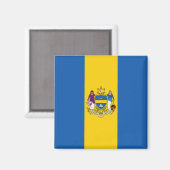 Vlag van Philadelphia (Pennsylvania) Magneet (Voorkant / Achterkant)