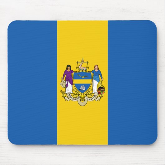 Vlag van Philadelphia (Pennsylvania) Muismat (Voorkant)