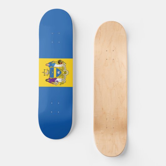 Vlag van Philadelphia (Pennsylvania) Persoonlijk Skateboard (Voorkant)