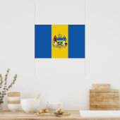 Vlag van Philadelphia (Pennsylvania) Poster (Keuken)