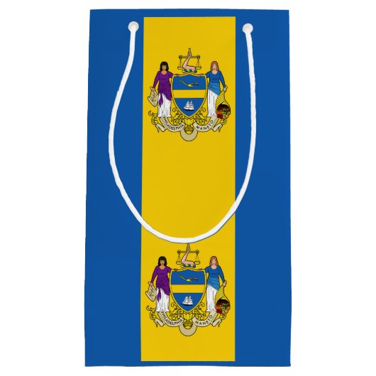 Vlag van Philadelphia, Pennsylvania Small Gift Bag Klein Cadeauzakje (Voorkant)