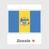 Vlag van Philadelphia, Pennsylvania Sticker (Vel)