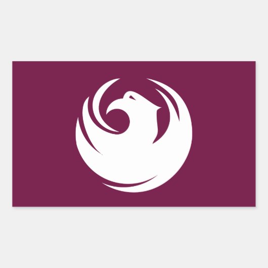 Vlag van Phoenix, Arizona Rechthoekige Sticker (Voorkant)