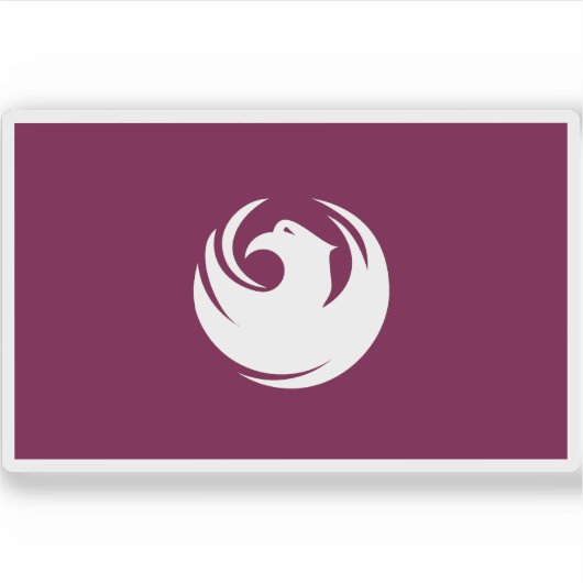 Vlag van Phoenix, Arizona Sticker (Voorkant)