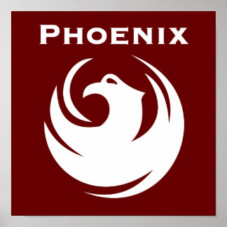 vlag van Phoenix Poster