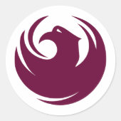 Vlag van Phoenix stad Arizona Ronde Sticker (Voorkant)