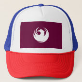 Vlag van Phoenix stad Arizona Trucker Pet (Voorkant)