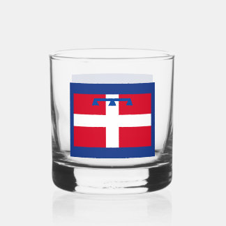 Vlag van Piemonte (Italiaanse regio) Whisky Glas