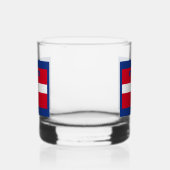 Vlag van Piemonte (Italiaanse regio) Whisky Glas (Rechts)