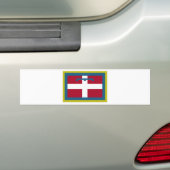 vlag van Piemonte (Italië) Bumpersticker (Op auto)