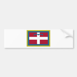 vlag van Piemonte (Italië) Bumpersticker