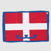 Vlag van Piemonte (Italië) Golfhanddoek (Horizontaal)