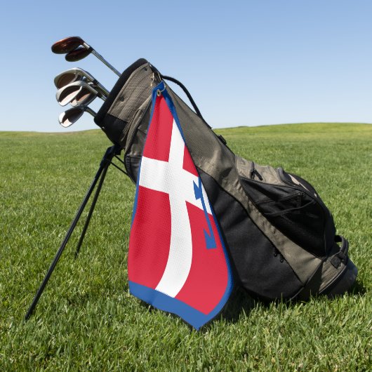 Vlag van Piemonte (Italië) Golfhanddoek (Groen)